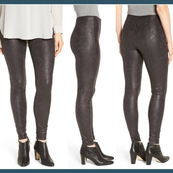 NWT Lysse Buffed Faux‎ Suede Legging in Black [SZ Small ] - Picture 1 of 8